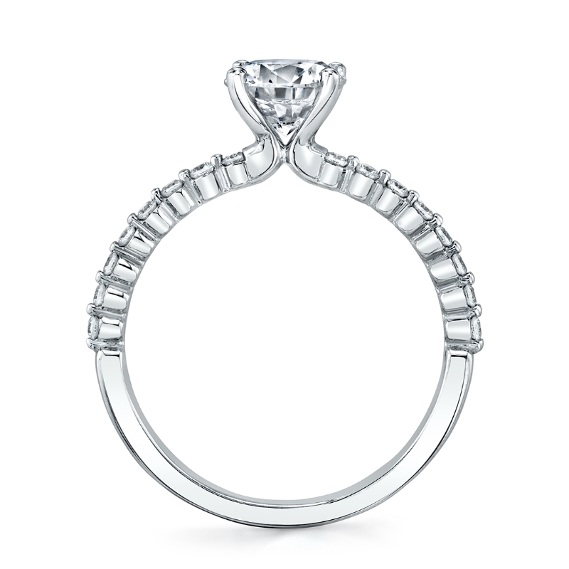 Princess Cut Classic Engagement Ring - Athena