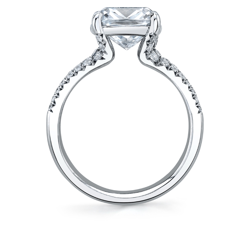Cushion Cut Split Shank Engagement Ring - Florencia