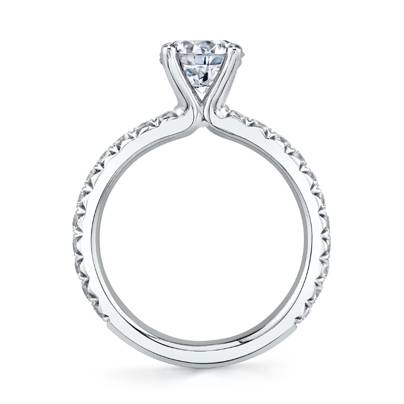 Radiant Cut Classic Engagement Ring - Vanessa