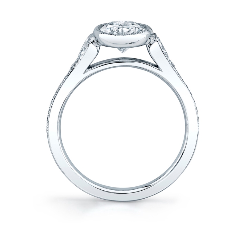 Oval Cut Vintage Engagement Ring - Brianna