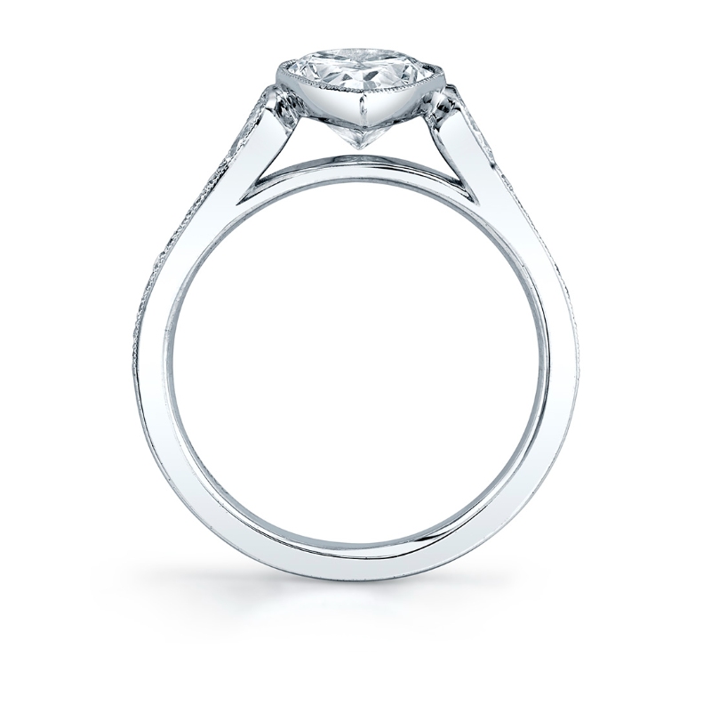 Pear Shaped Vintage Engagement Ring - Brianna