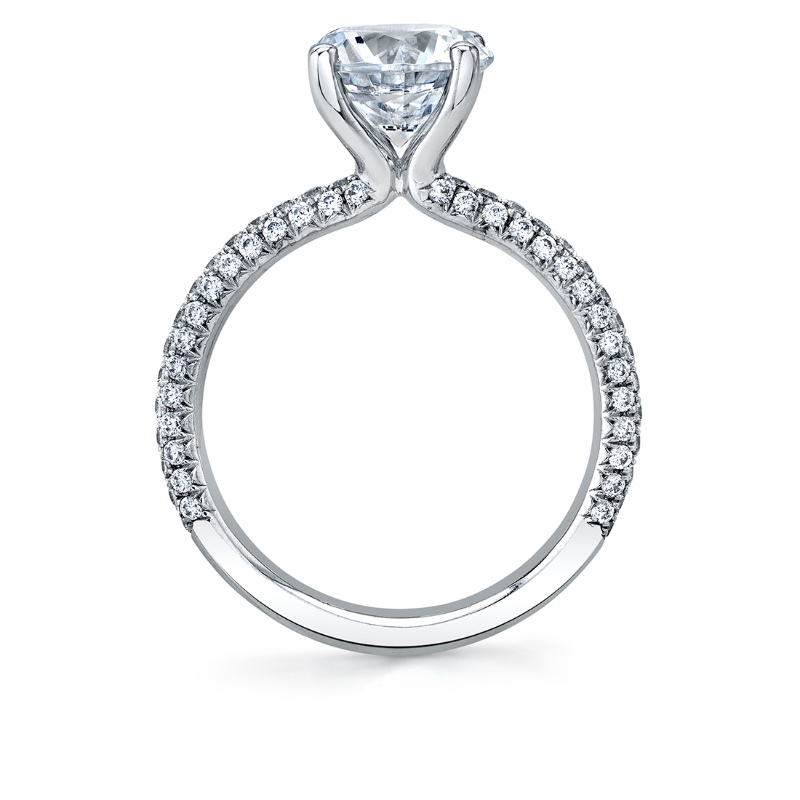 Radiant Cut Classic Pave Engagement Ring - Braylin