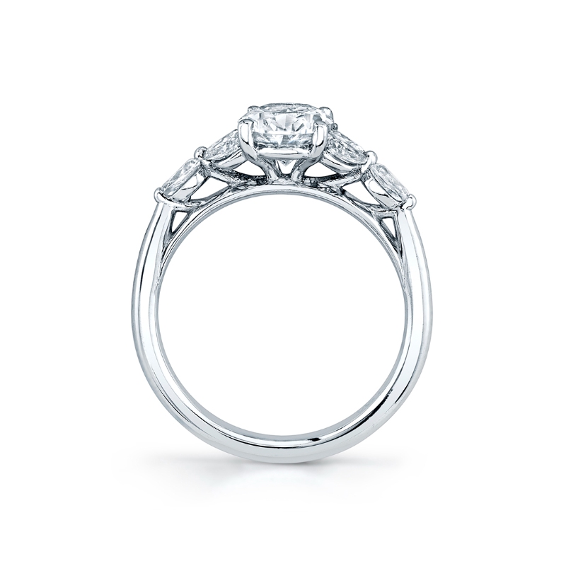 Oval Cut Multi Side Stone Engagement Ring - Daylin