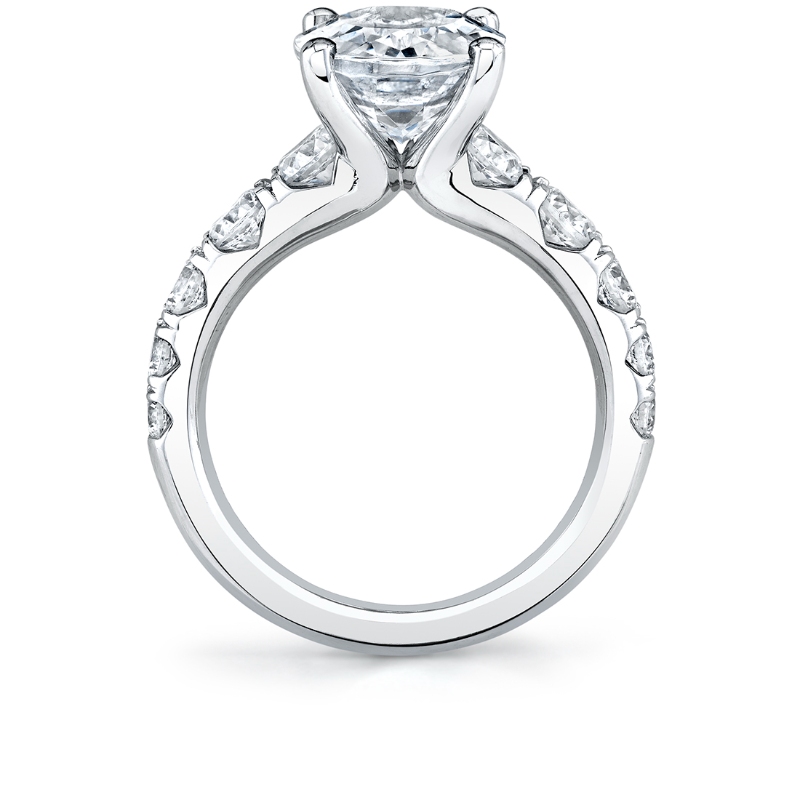 Oval Cut Thick Classic Engagement Ring - Darla