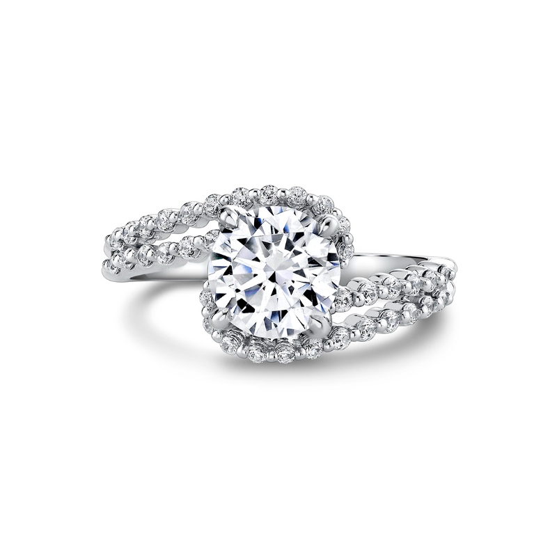 Tulira Double Crossover Engagement Ring - River