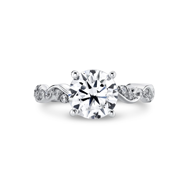 Tulira Leaf Inspired Engagement Ring - Zinnia