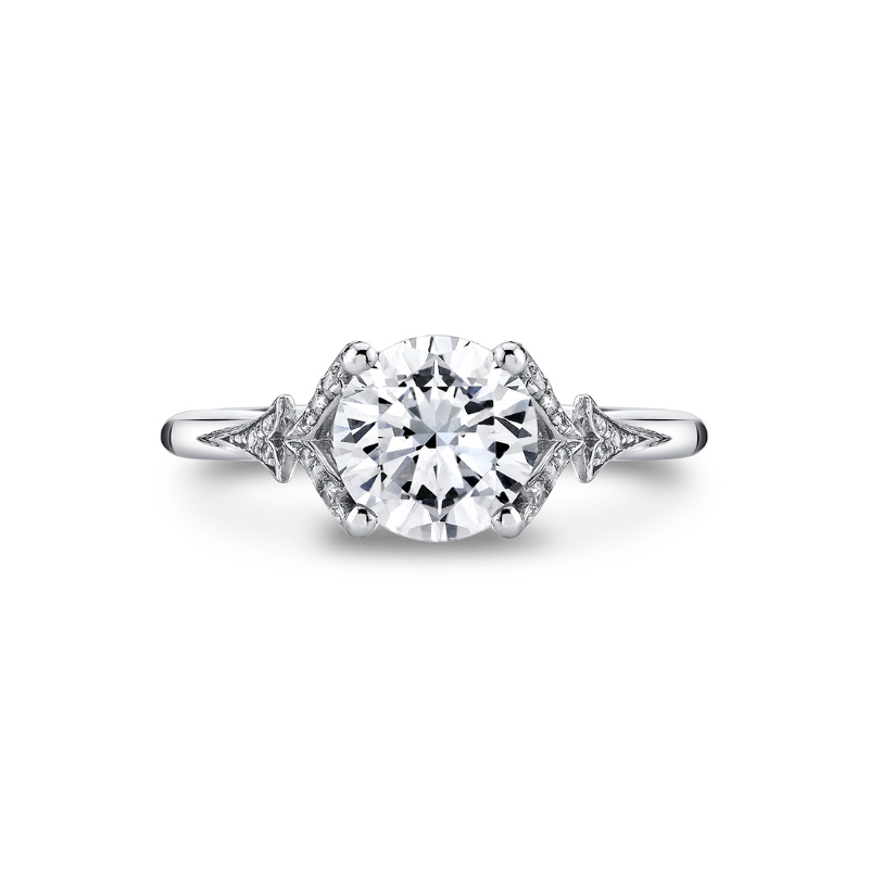 Tulira Leaf Inspired Engagement Ring - Sage