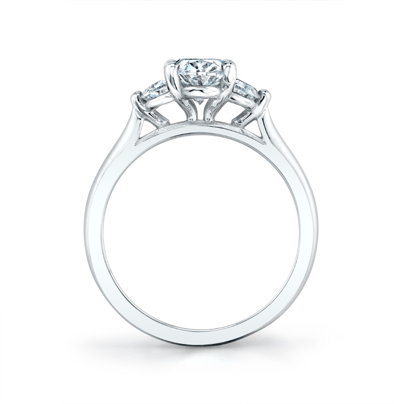 Three Stone Marquise Engagement Ring - Melisandre