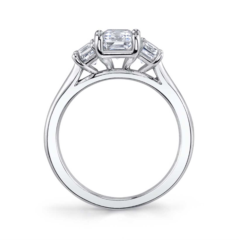 Three Stone Engagement Ring - Gigi