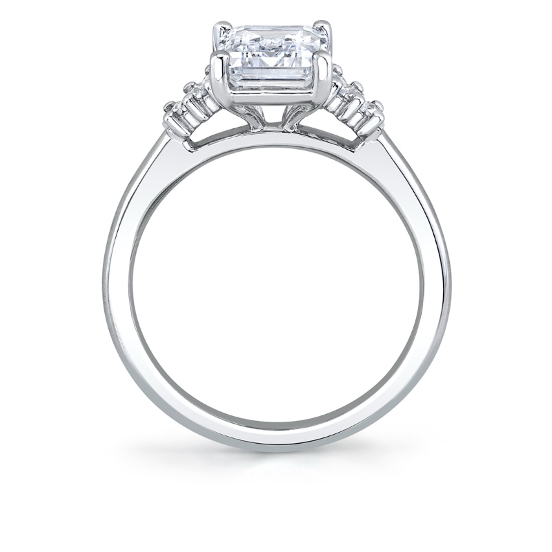 Emerald Cut Seven Stone Engagement Ring - Willa