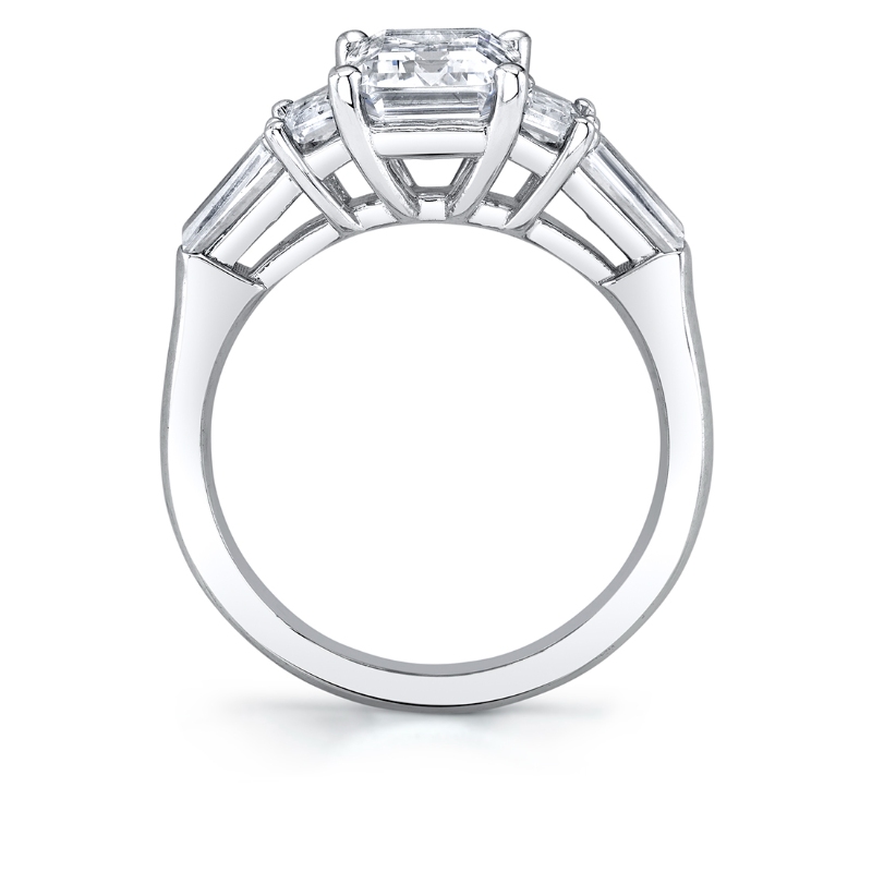 Emerald Cut Five Stone Engagement Ring - Bree