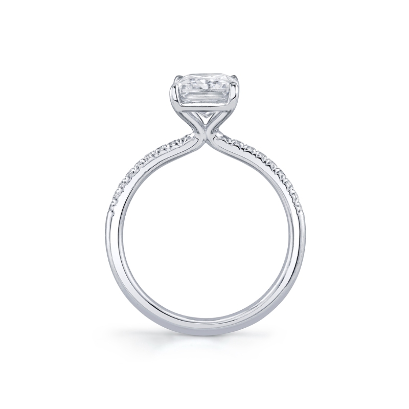 Radiant Cut Classic Engagement Ring - Roux