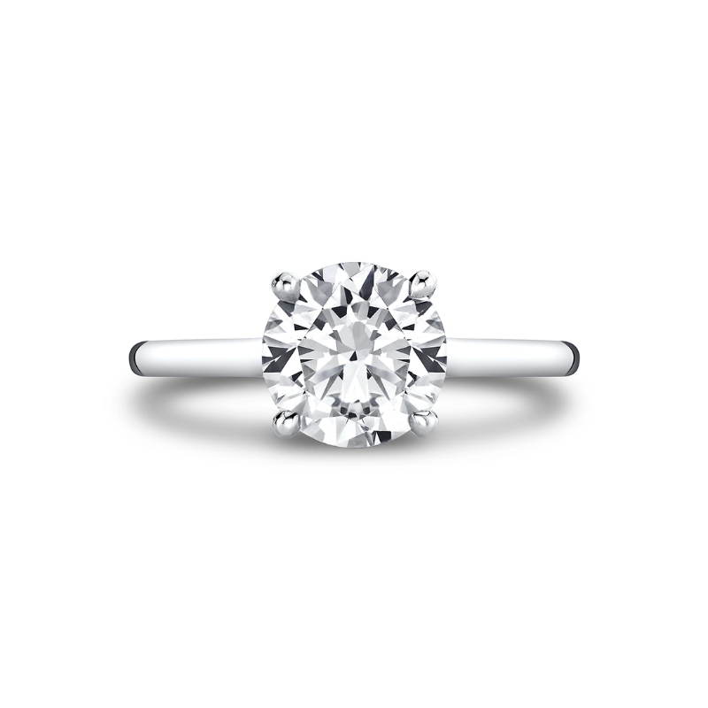 Iconelle Solitaire Hidden Halo Engagement Ring - Tilda
