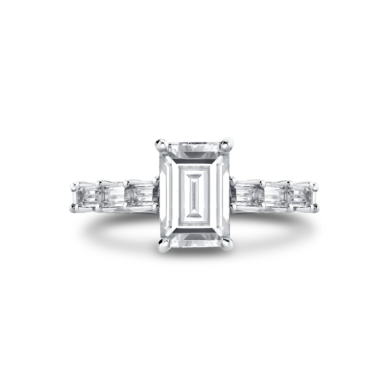 Iconelle Graduated Baguette Engagement Ring - Gwen