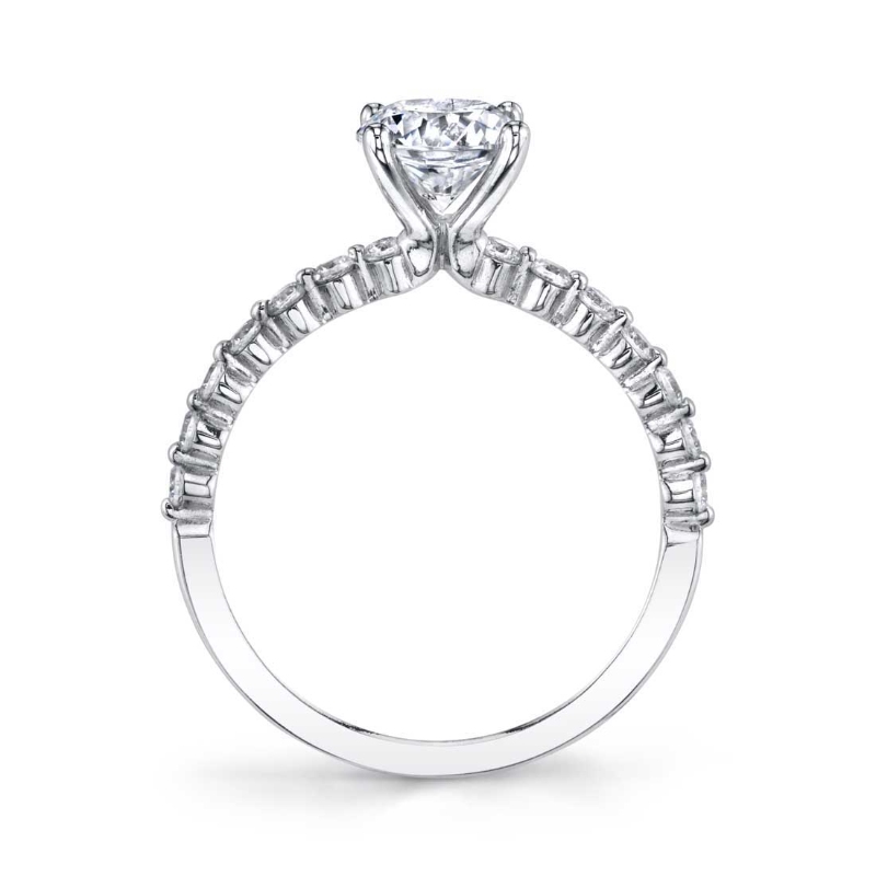 Cushion Cut Classic Engagement Ring - Athena