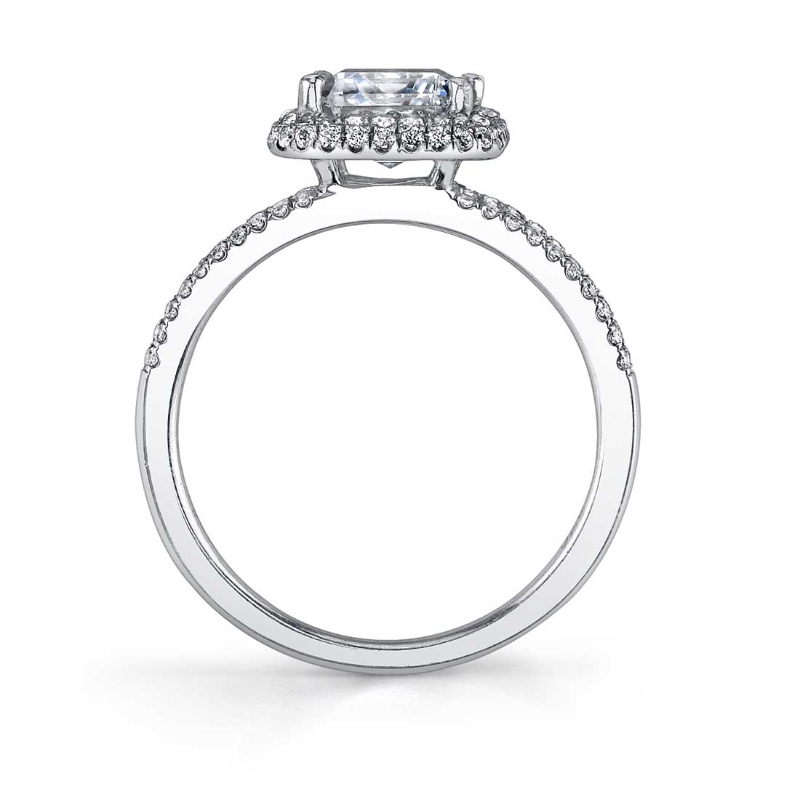 Vintage Pear Shaped Engagement Ring with Split Shank - Clarinda