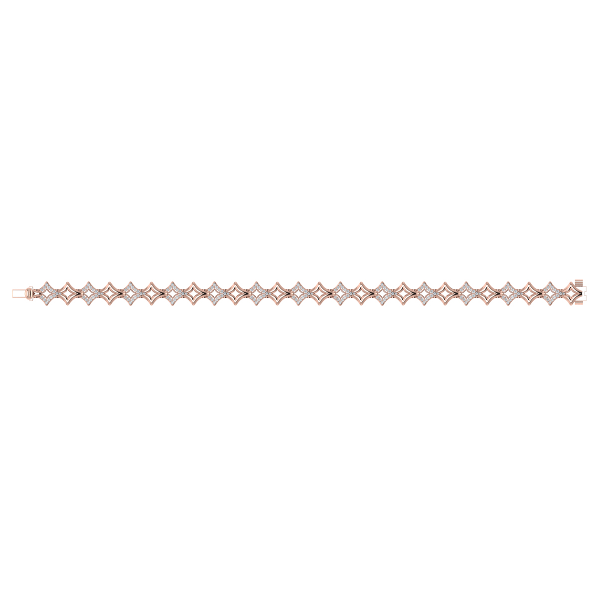 Open Vlora Star Bracelet with Diamonds