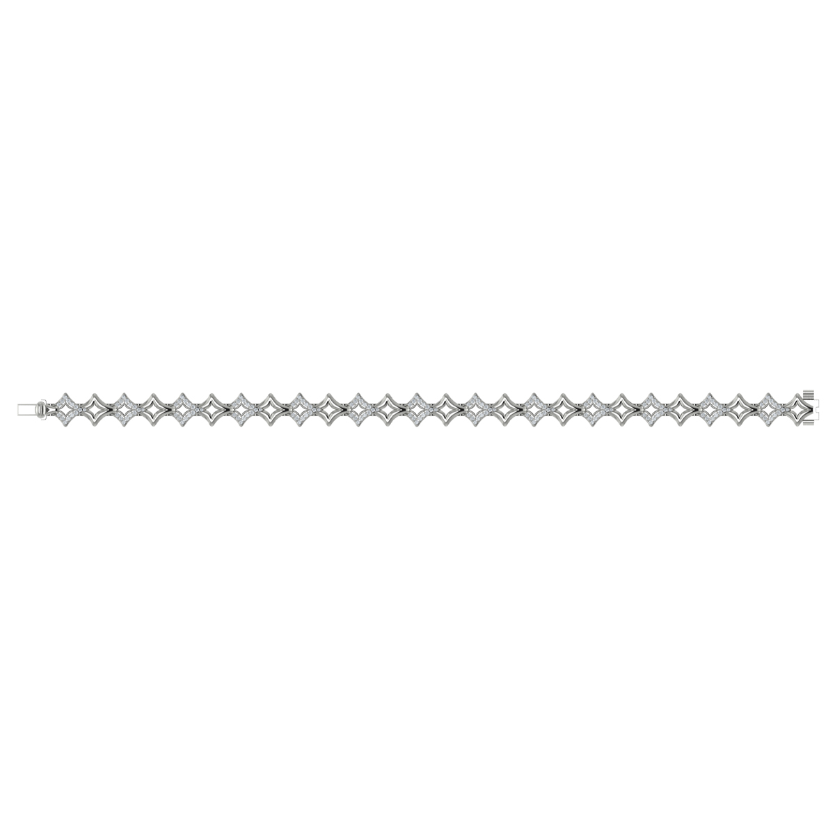 Open Vlora Star Bracelet with Diamonds