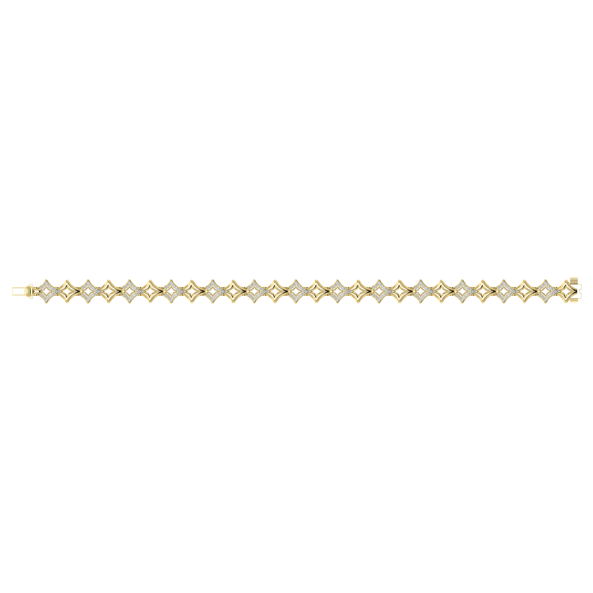 Open Vlora Star Bracelet with Diamonds