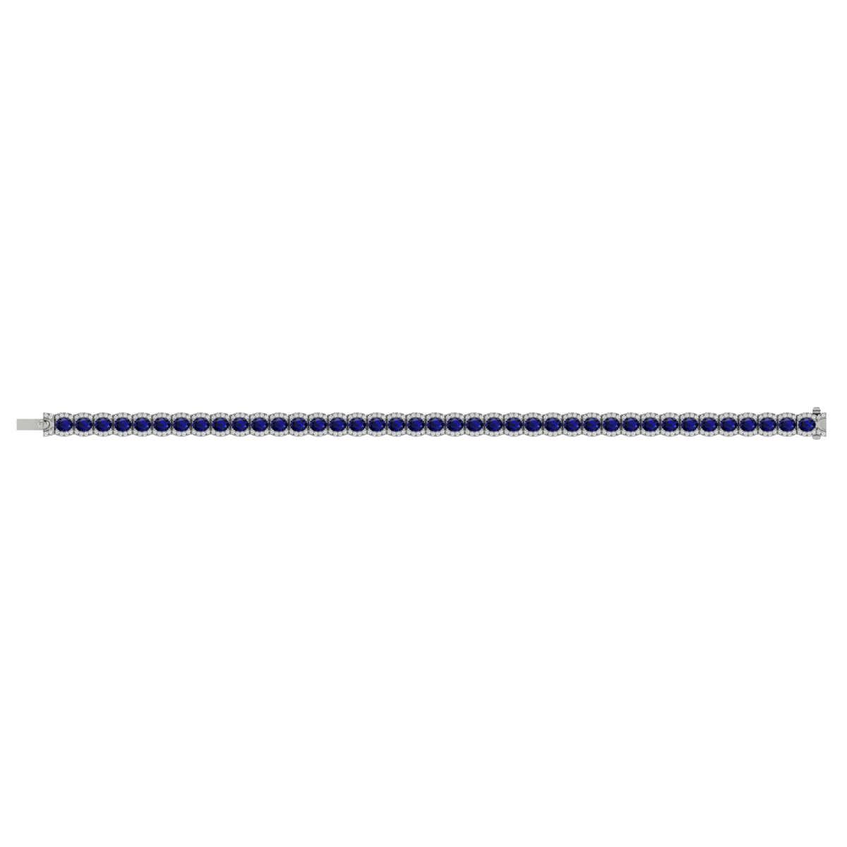 Diamond and Sapphire Bracelet