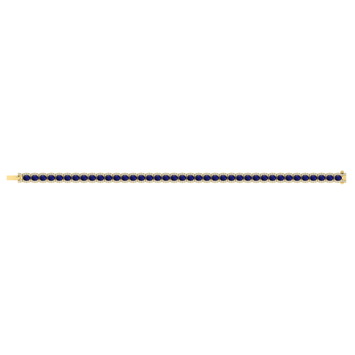 Diamond and Sapphire Bracelet
