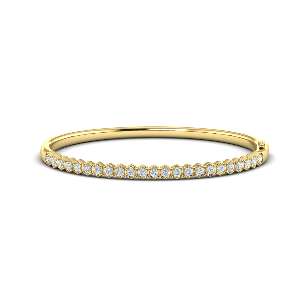 Diamond Honeycomb Bangle