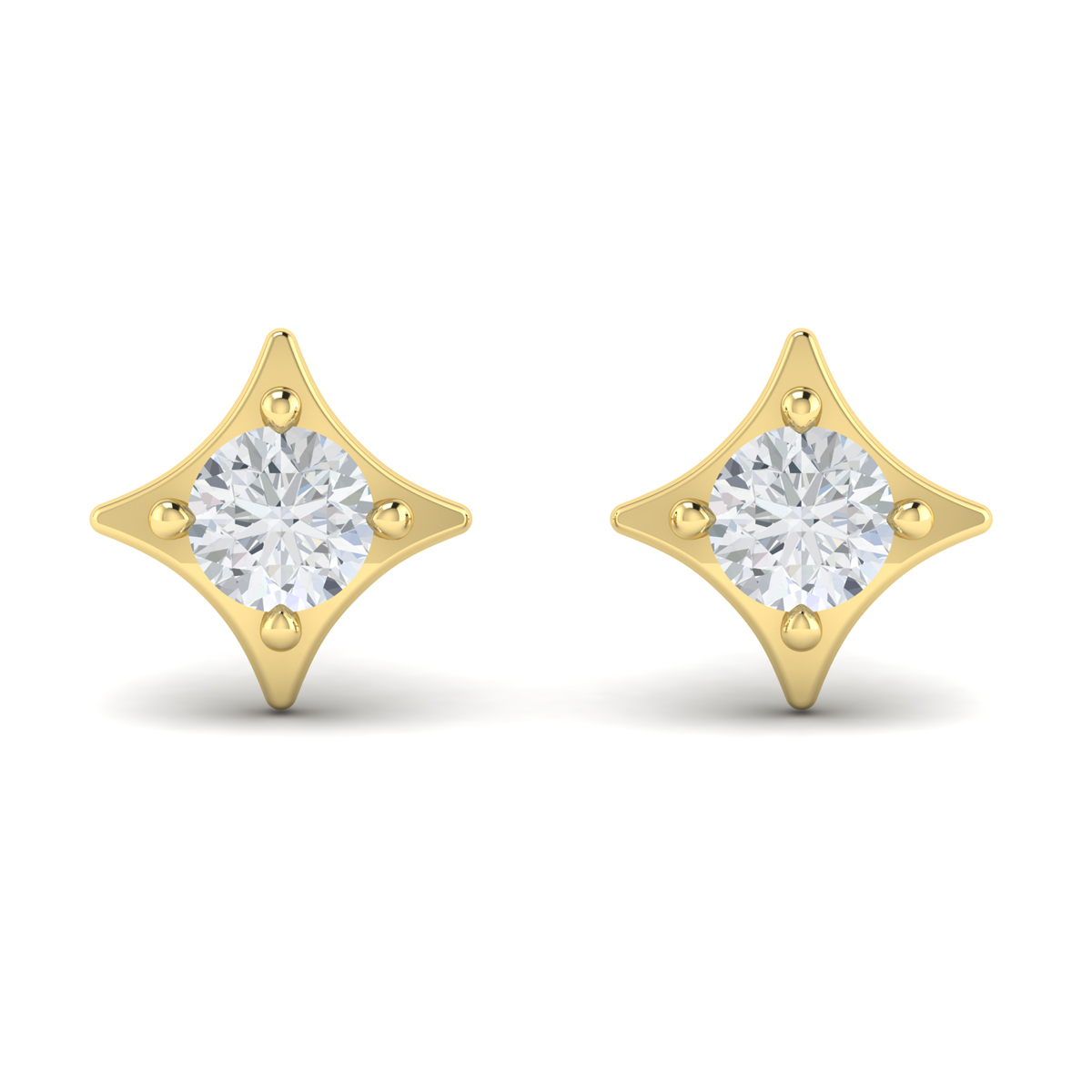 Diamond Vlora Star Stud Earrings