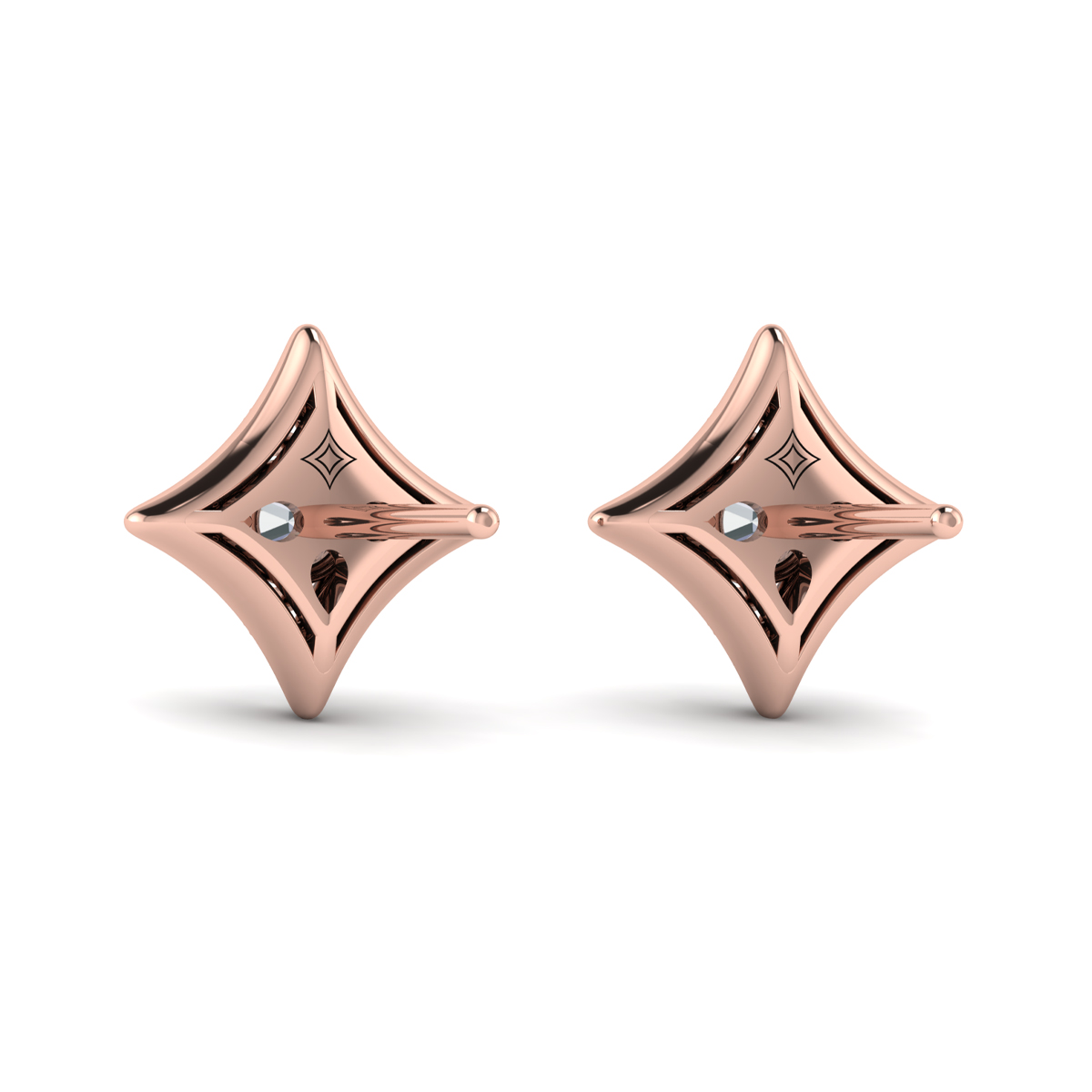 Diamond Vlora Star Stud Earrings