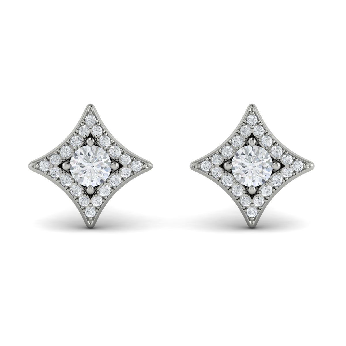 Diamond Vlora Star Stud Earrings