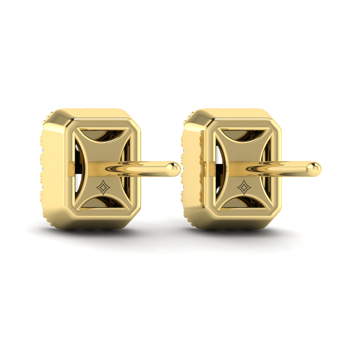 Diamond Baguette Stud Earrings