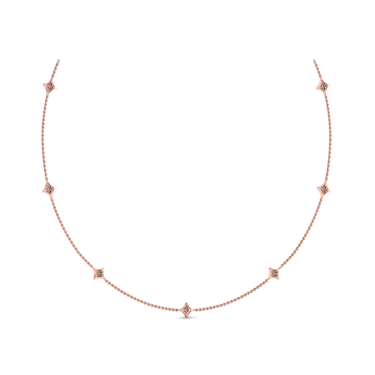 Multi Diamond Vlora Star Necklace