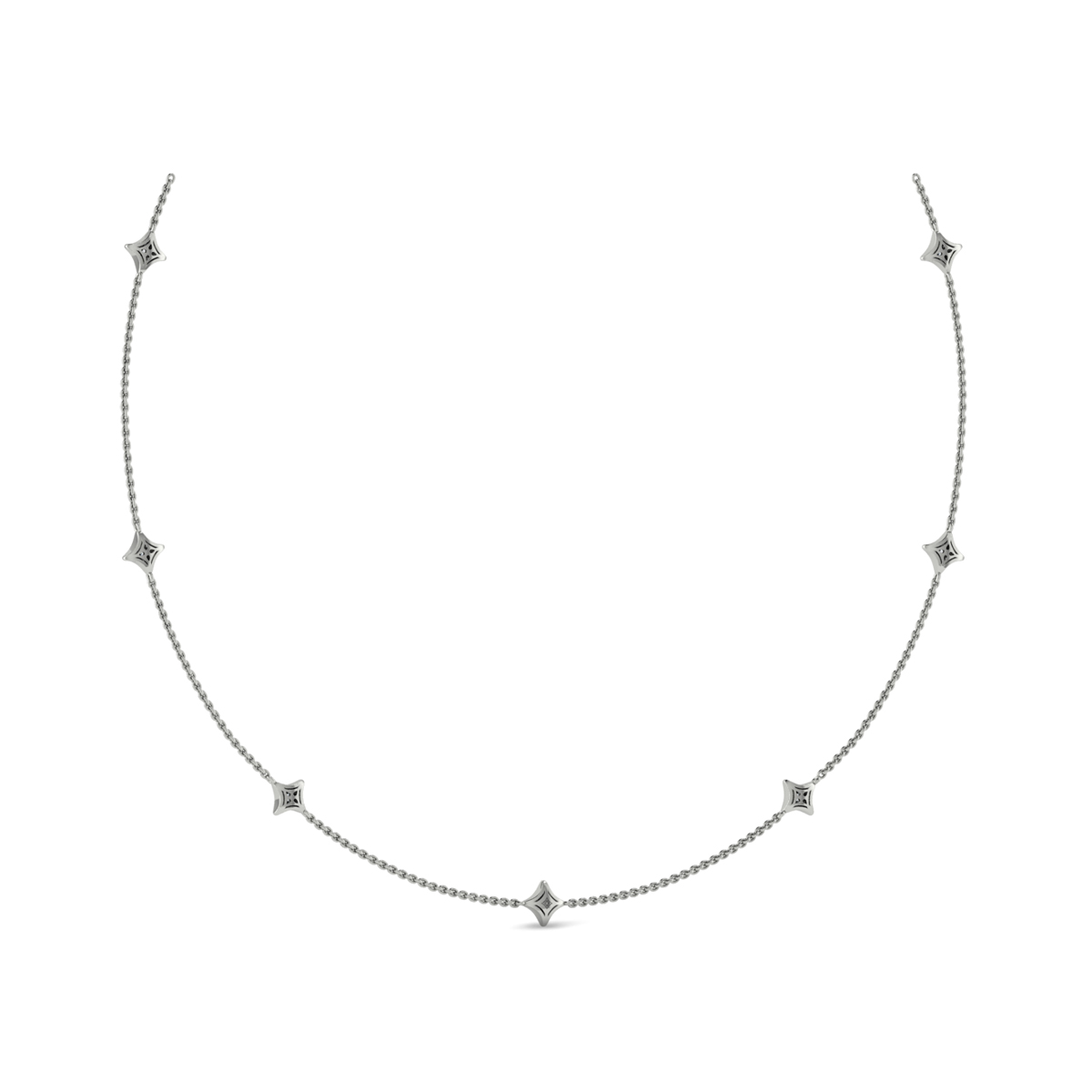 Multi Diamond Vlora Star Necklace
