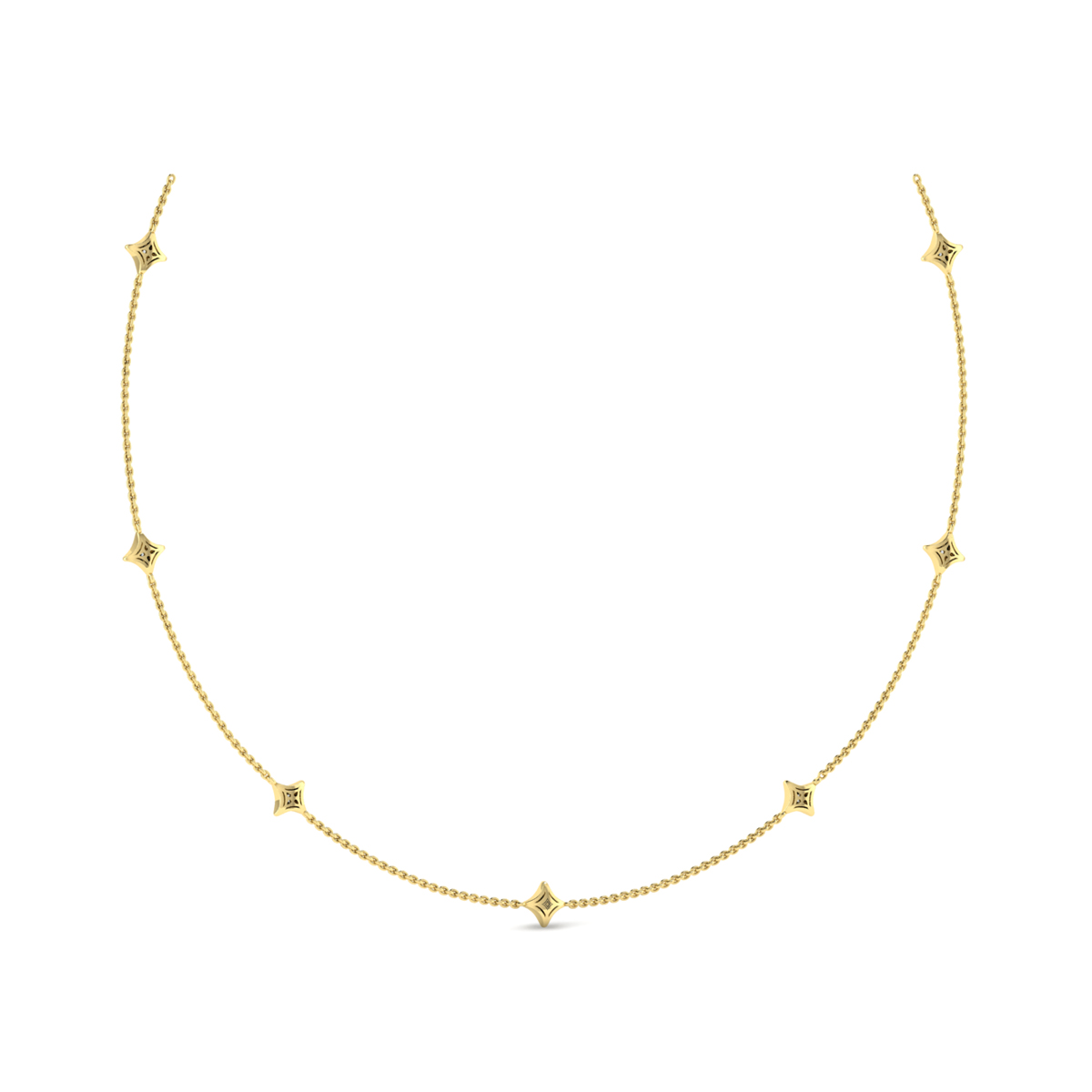 Multi Diamond Vlora Star Necklace