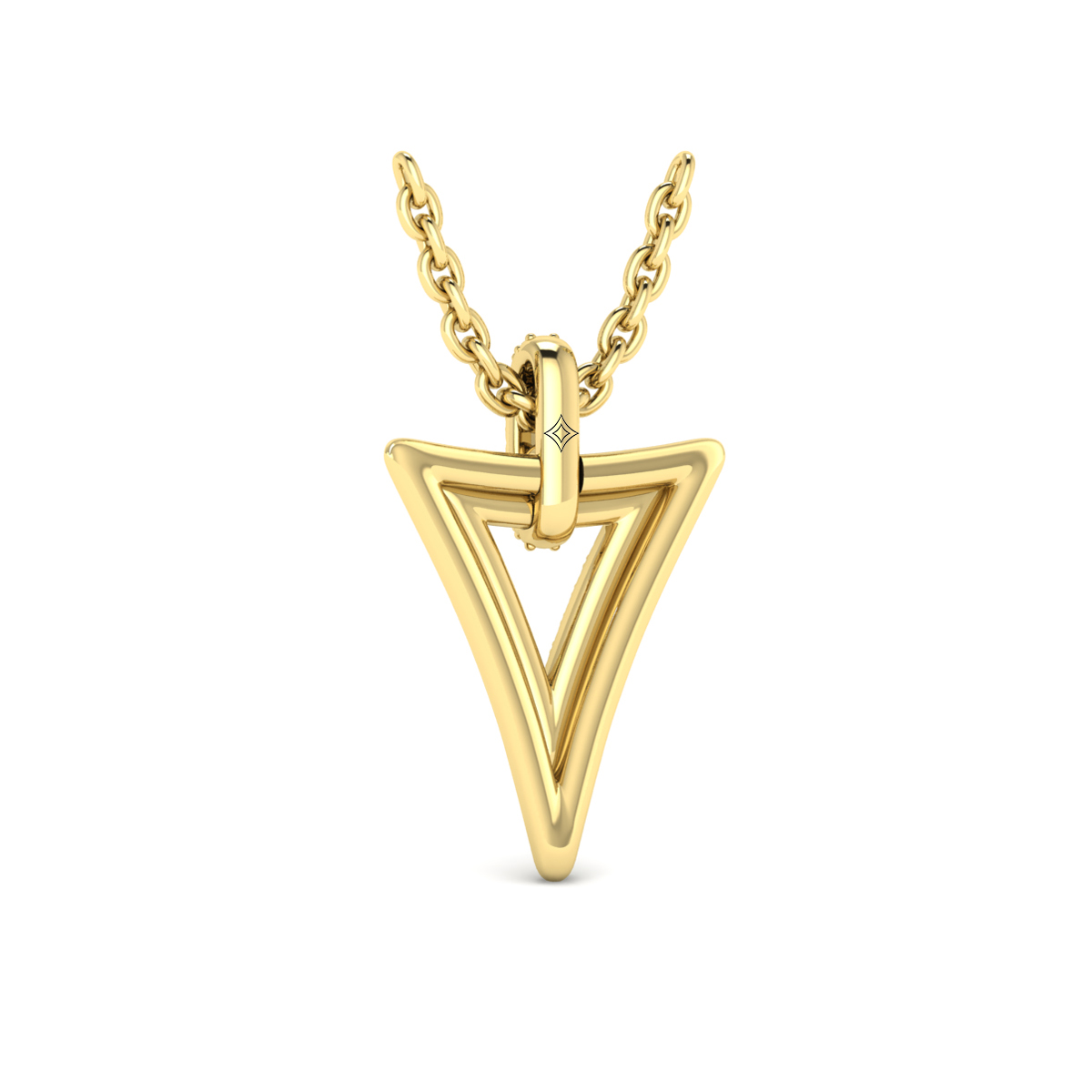 Diamond Open Double Trinity Pendant