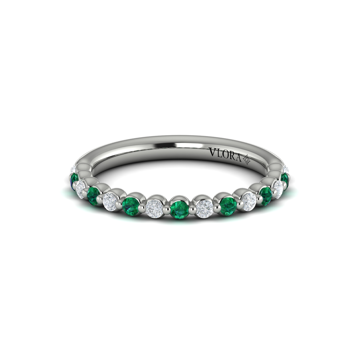 Diamond and Emerald Ring