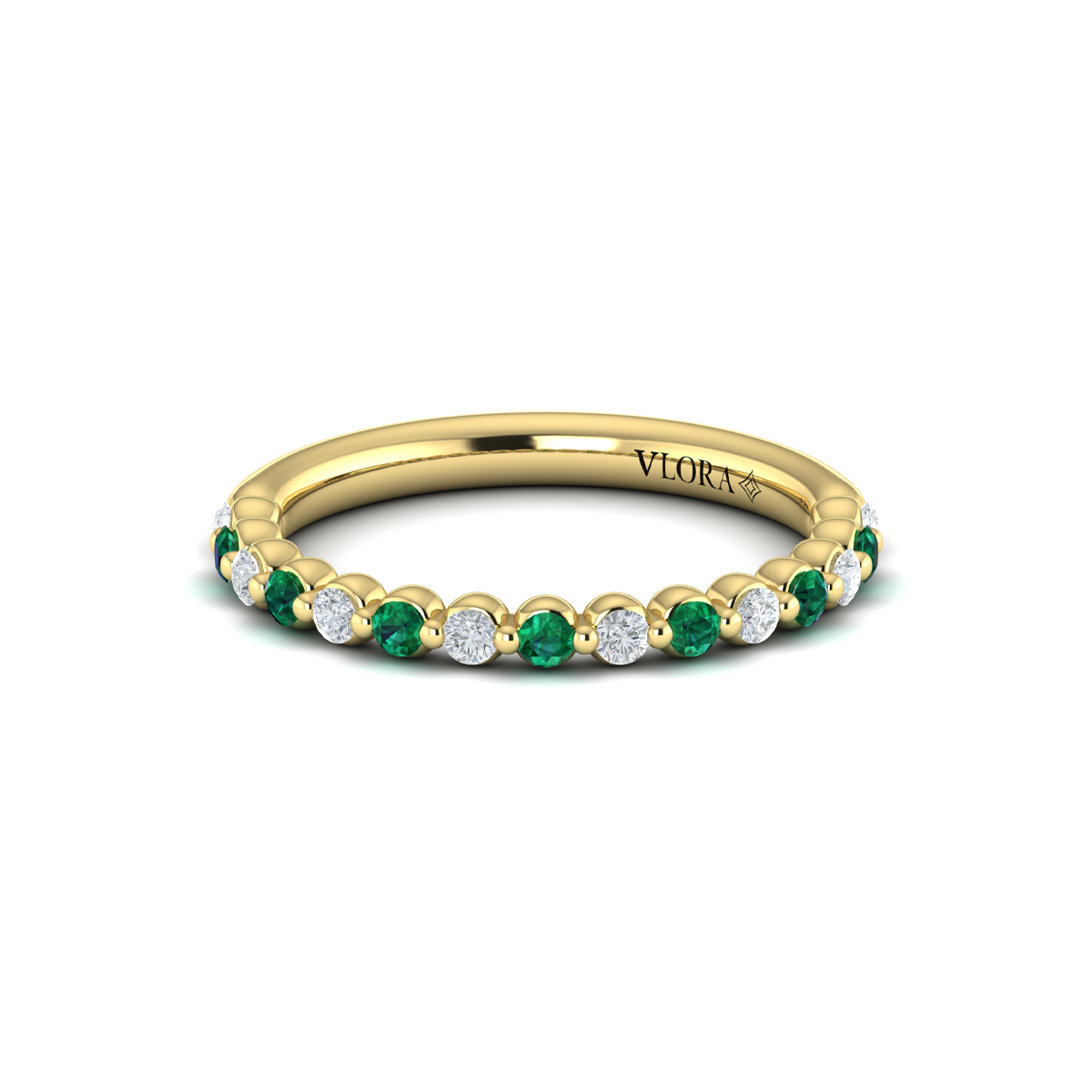 Diamond and Emerald Ring