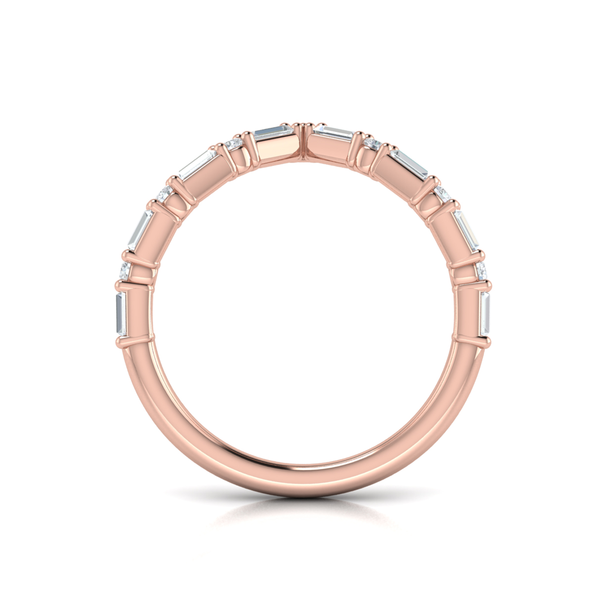 Diamond Baguette Chevron Ring