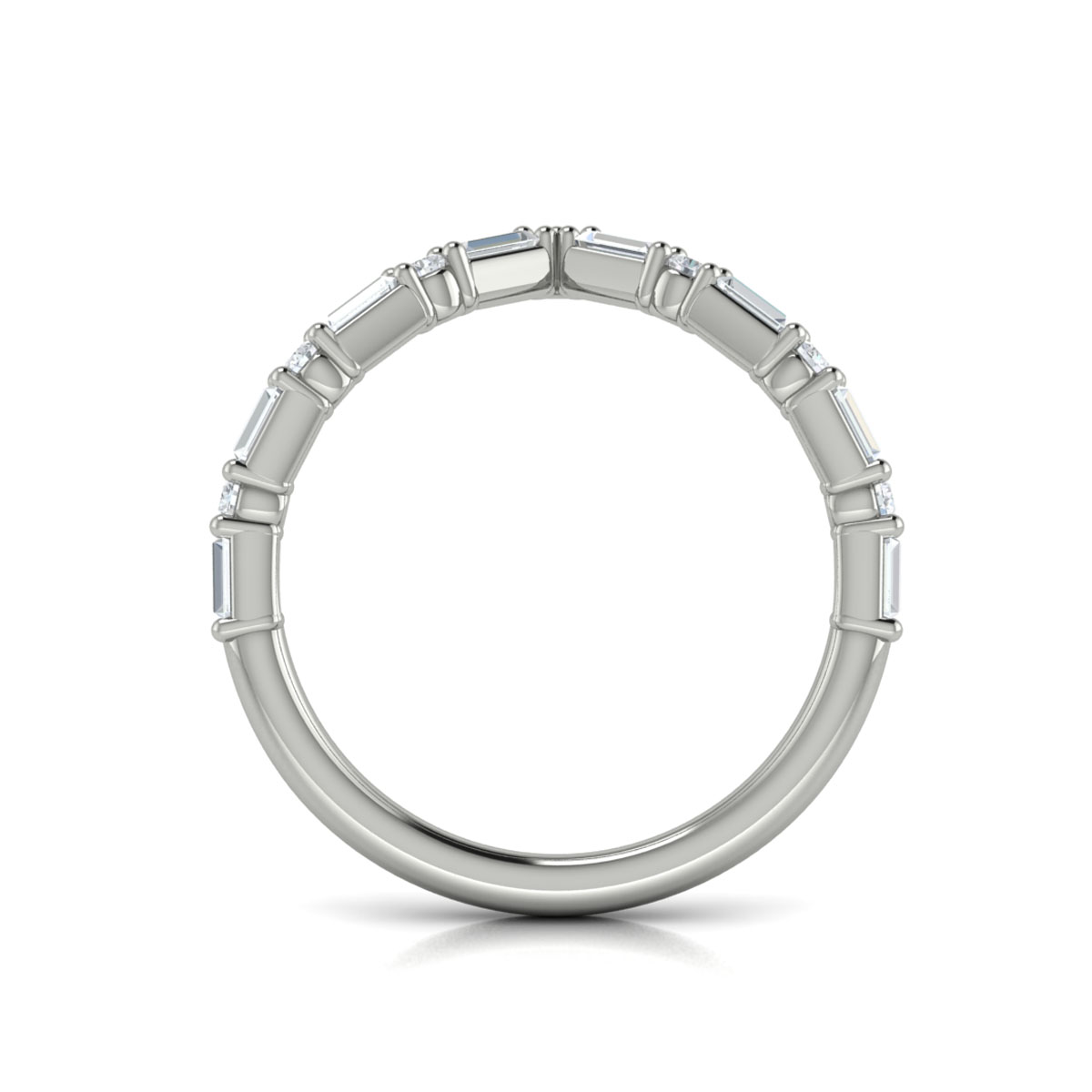 Diamond Baguette Chevron Ring