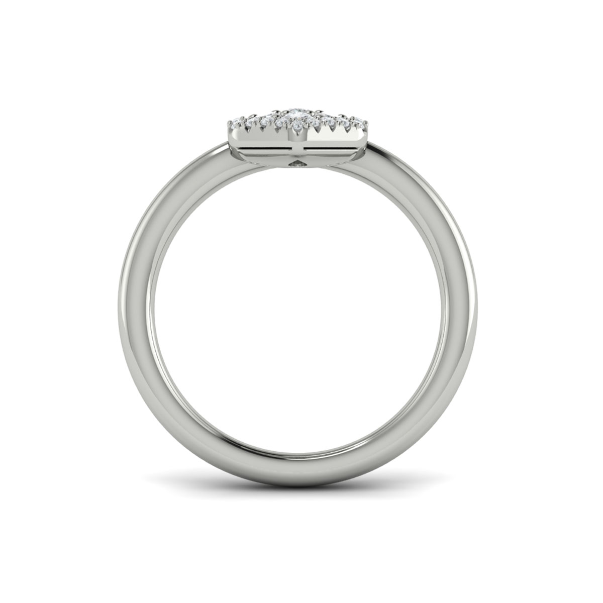 Diamond Cluster Single Honeycomb Ring