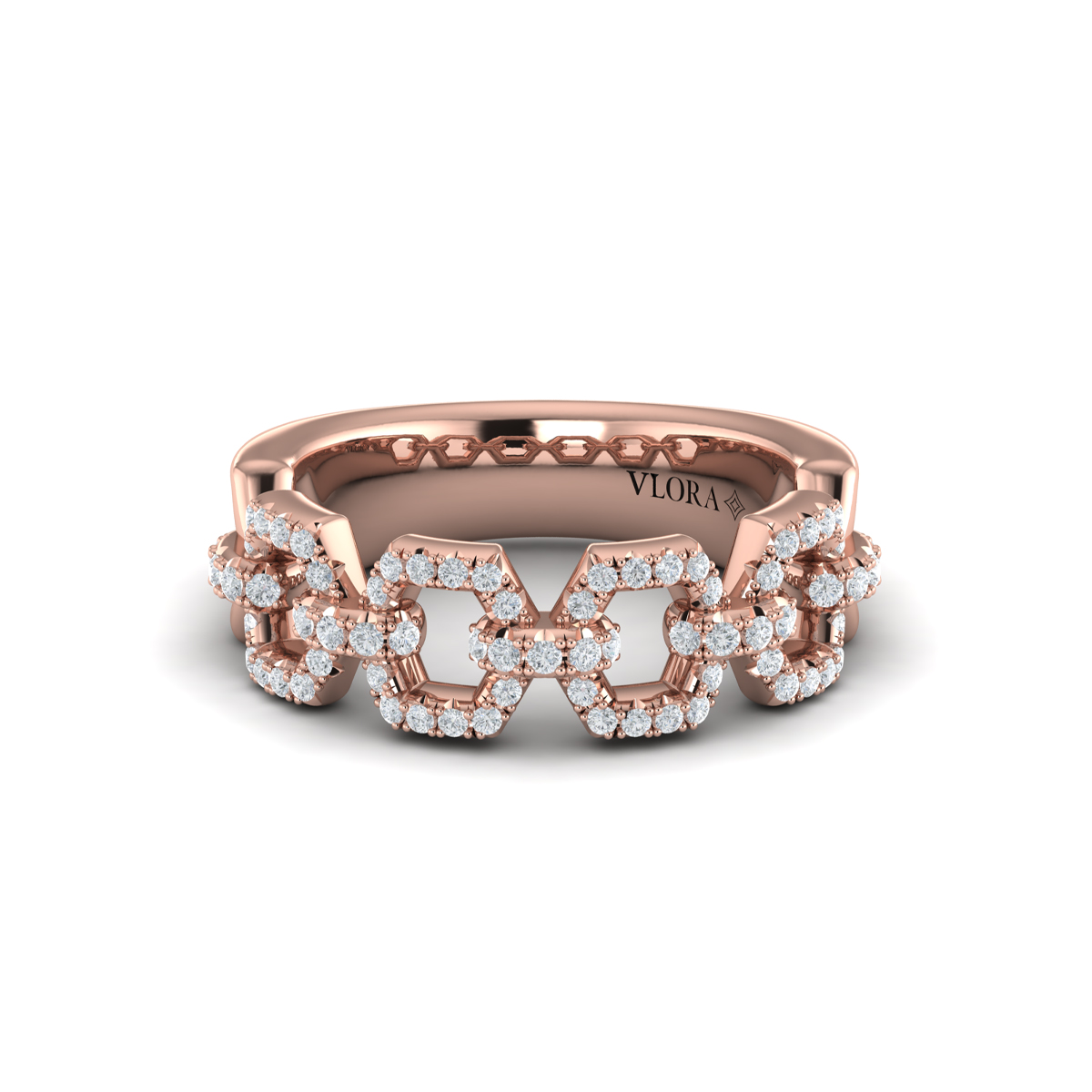 Diamond Link Ring