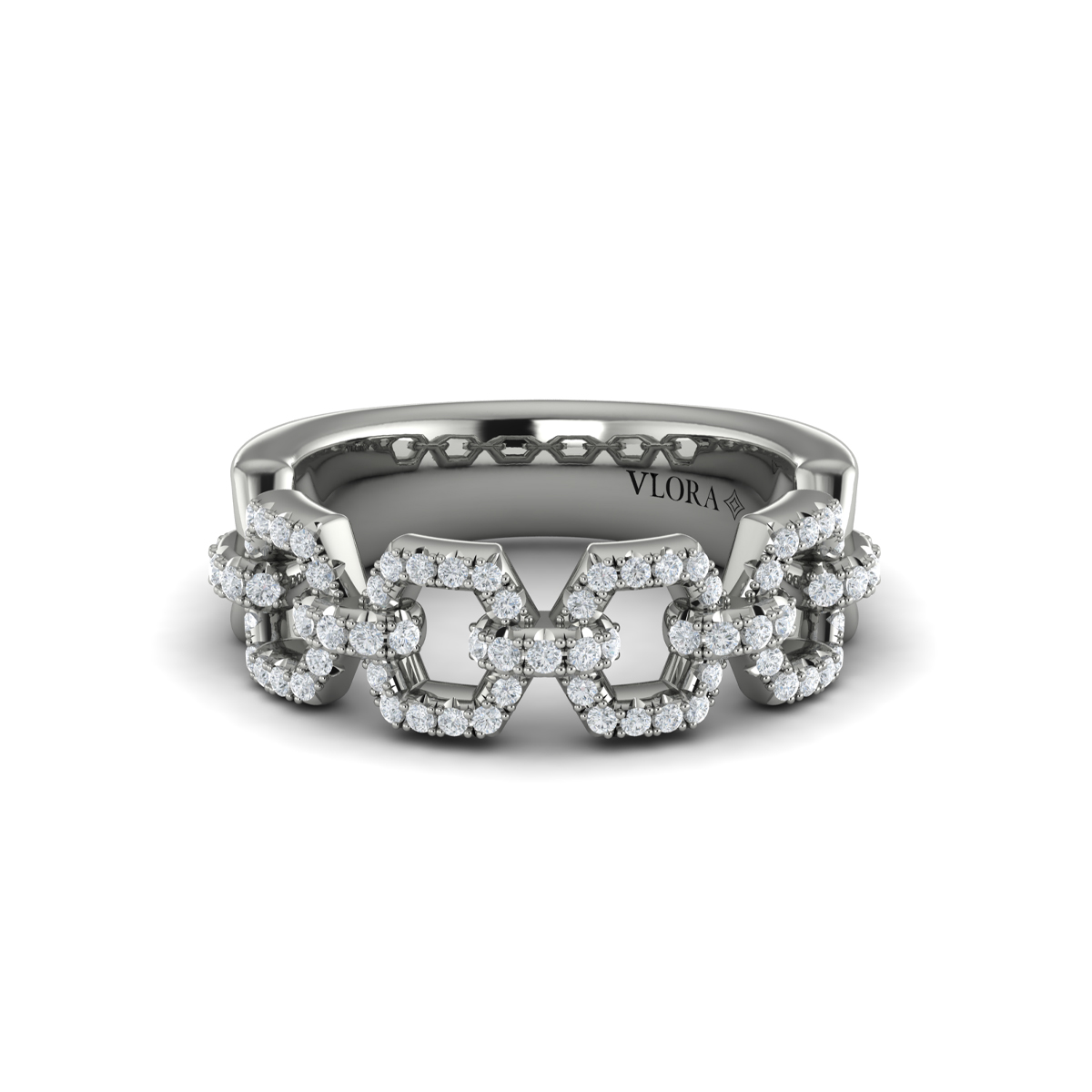 Diamond Link Ring