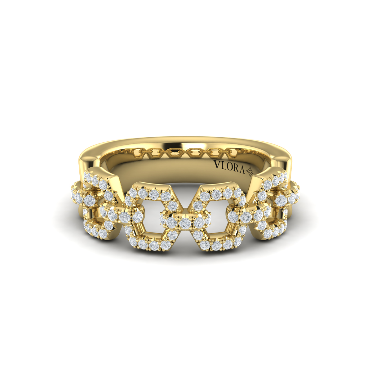 Diamond Link Ring