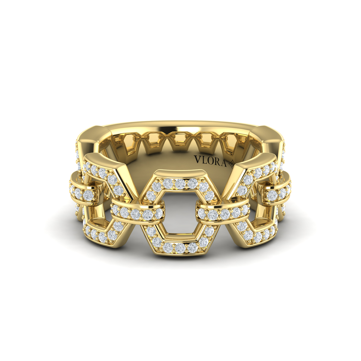 Diamond Link Ring