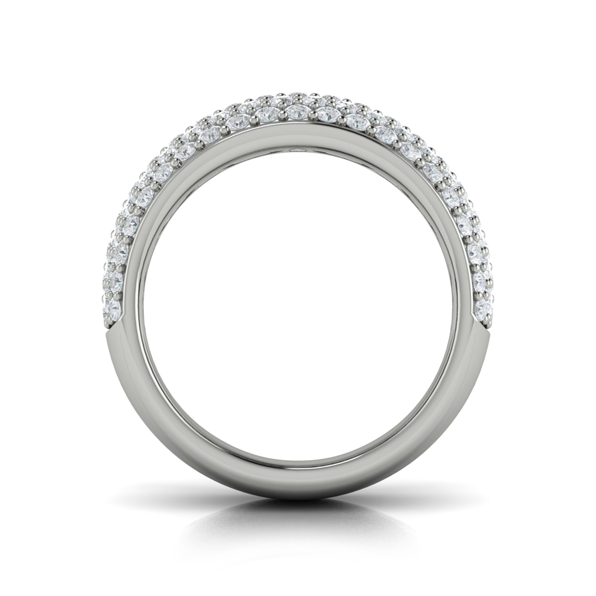 Diamond Multi-Row Statement Ring