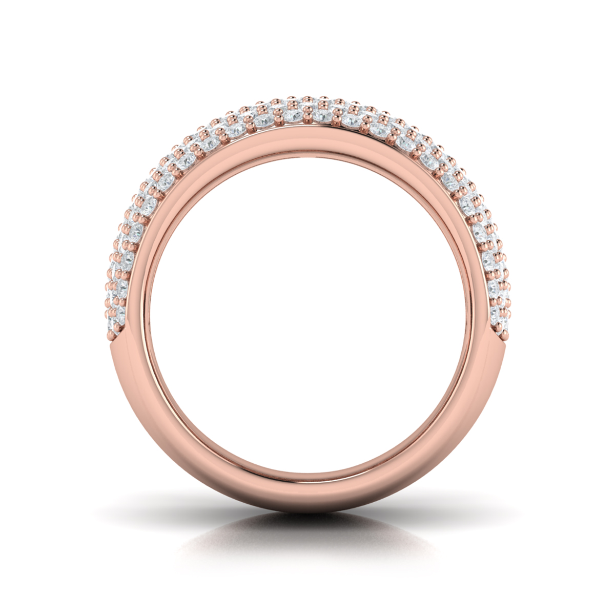 Diamond Multi-Row Statement Ring