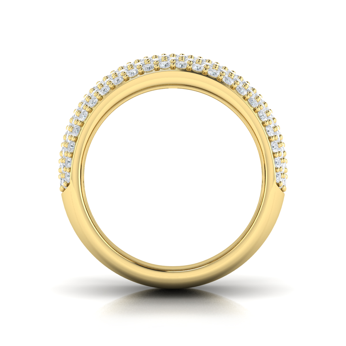 Diamond Multi-Row Statement Ring