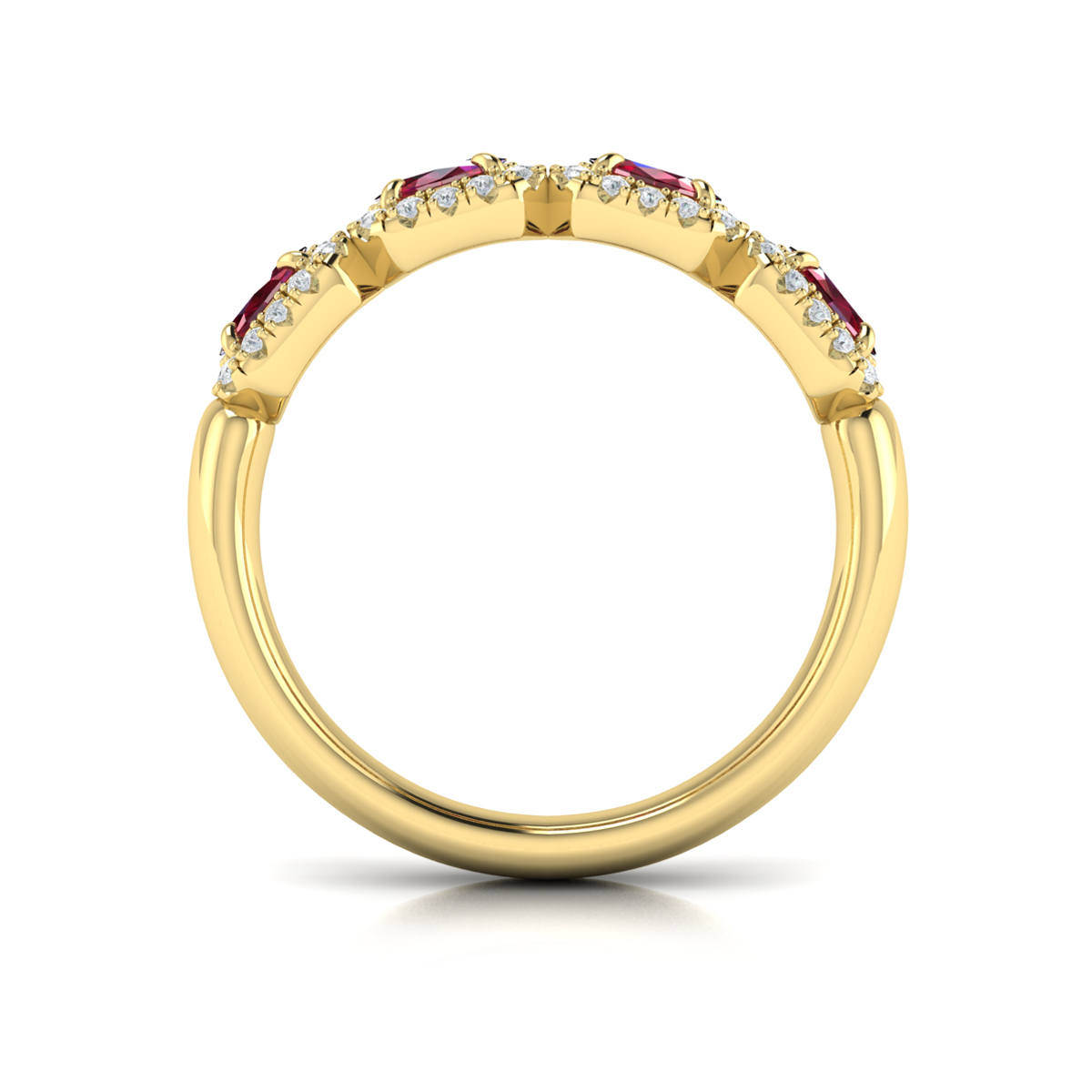 Diamond and Ruby Statement Ring