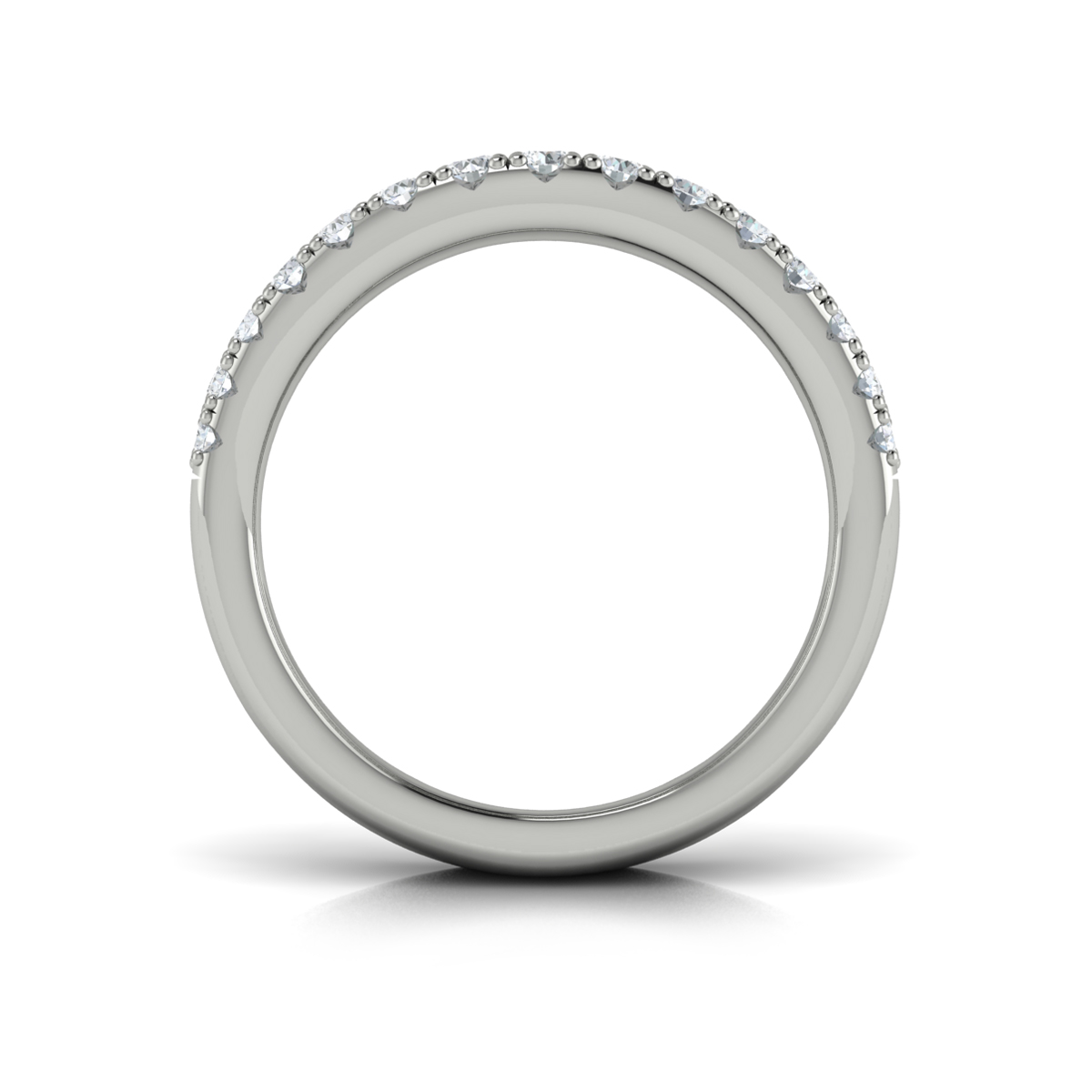 Diamond Multi-Row Curved Statement Ring