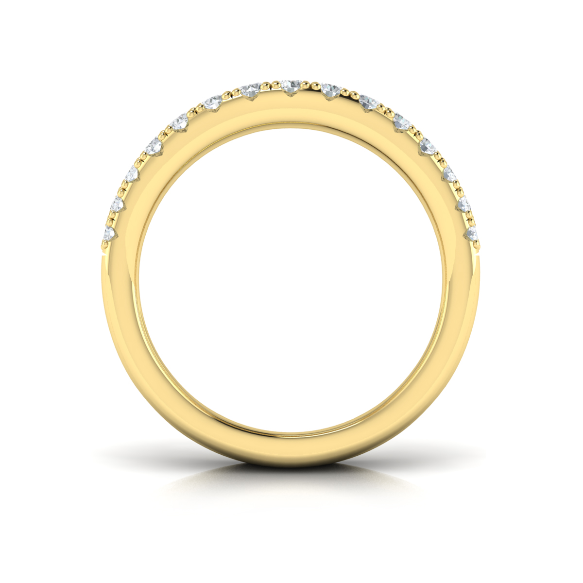 Diamond Multi-Row Curved Statement Ring