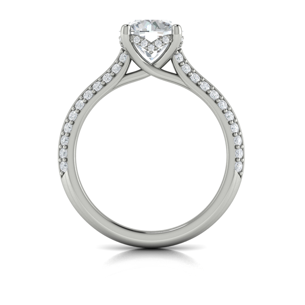 Harmony Hidden Halo Engagement Ring